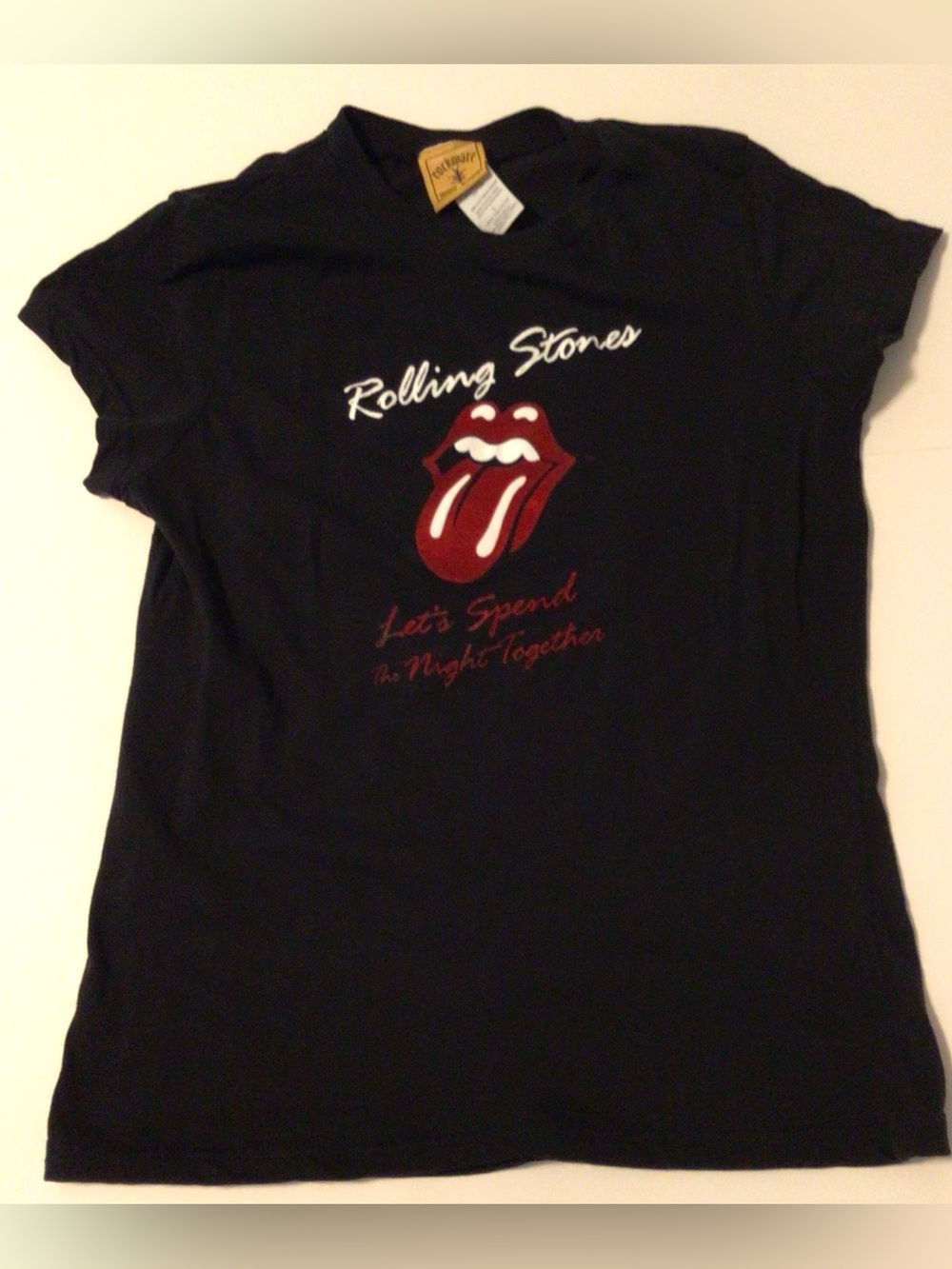 Rockware Rolling Stones Lets Spend The Night Together Velvet Graphic T shirt L